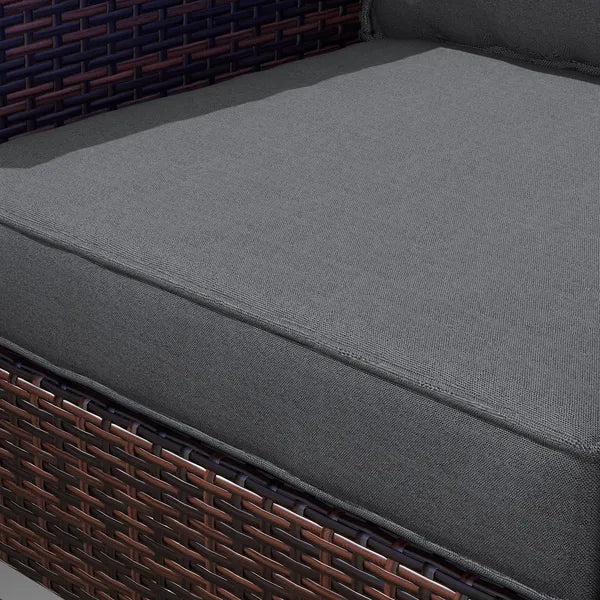 4 Patio Chair Cushions with Seat and Backrest, Fade Resistant Seat Replacement Cushion Set, Gray - product image 9