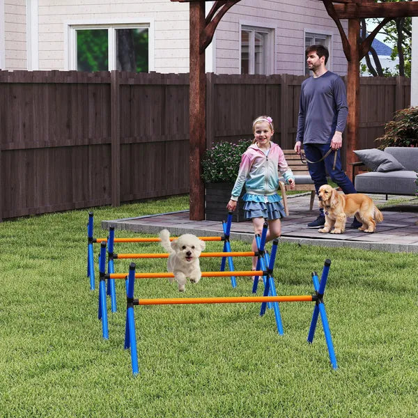 PawHut 4 Pieces Dog Agility Equipment, Dog Agility Course Backyard Set with Adjustable Height Jump Bars and Carry Bag - product image 10