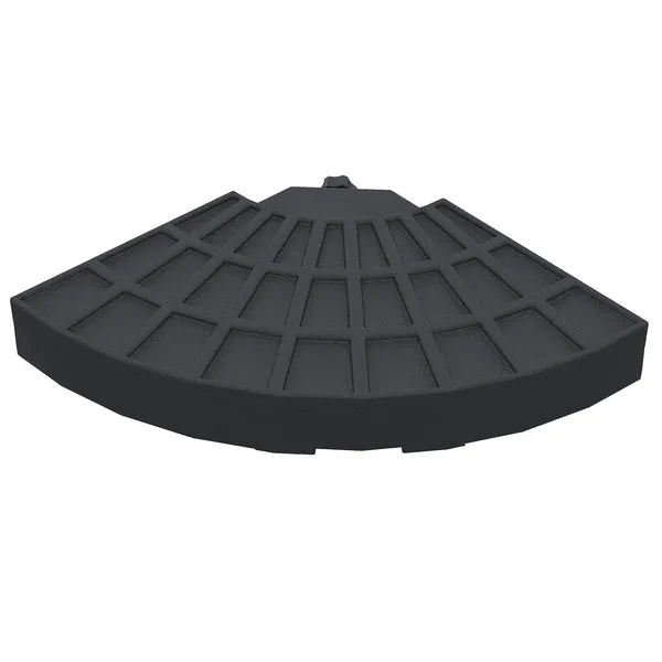 Outsunny 4 Pieces Round Patio Umbrella Base, Cantilever Offset Outdoor Umbrella Weights, 52 Liters Capacity Water or 112 lbs Capacity Sand Set, Black - product image 9