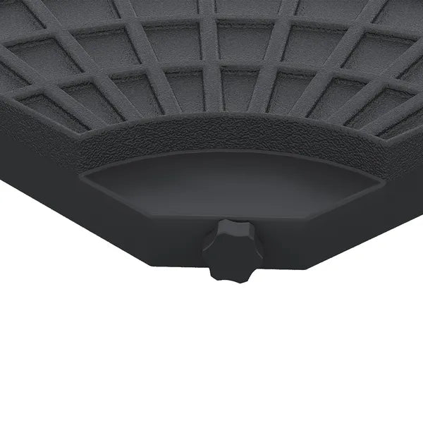Outsunny 4 Pieces Round Patio Umbrella Base, Cantilever Offset Outdoor Umbrella Weights, 52 Liters Capacity Water or 112 lbs Capacity Sand Set, Black - product image 11
