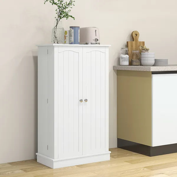 HOMCOM 41" Kitchen Sideboard Cabinet with 5-Tier Shelving 12 Spice Racks Adjustable Shelves, White - product image 8