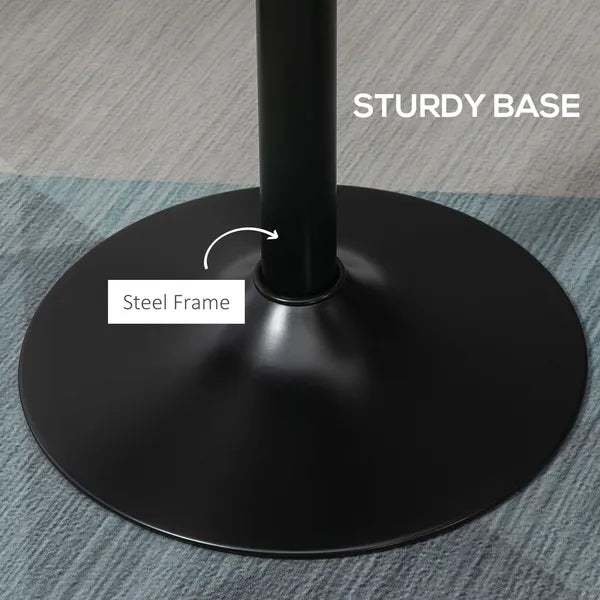 42 Bar Height Round Table Weathered Wood Top Steel Frame for Home Bar Kitchen Dining Room Brown Black - product image 6