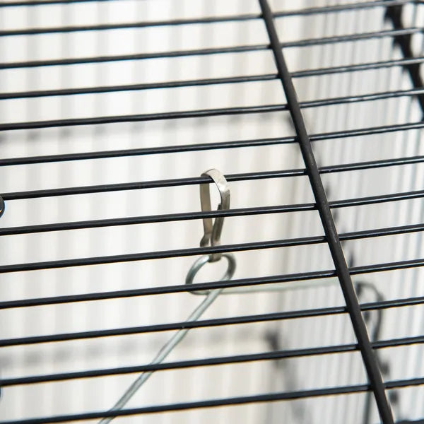 44.5 Black Metal Bird Cage with Stand Detachable Rolling Kit for Parakeets Cockatiel Canary Finch Lovebird Parrotlet - product image 8