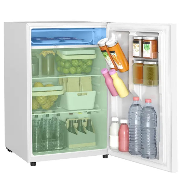 HOMCOM 4.5 Cu Ft Compact Refrigerator with 0.5 Cu Ft Freezer White - product image 11