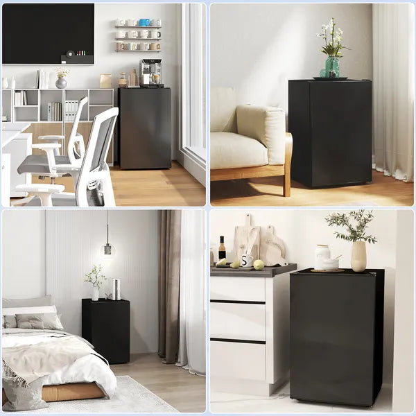 4.5 Cu.Ft Mini Freezer for Dorm, Single Door Refrigerator with Freezer, Adjustable Thermostat, Black - product image 9
