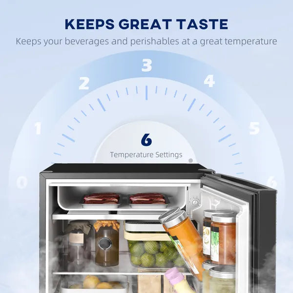 4.5 Cu.Ft Mini Freezer for Dorm, Single Door Refrigerator with Freezer, Adjustable Thermostat, Black - product image 6