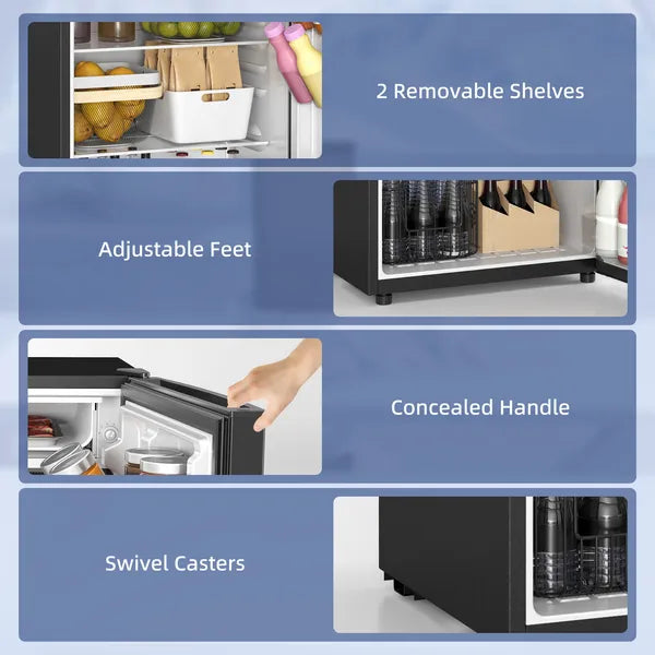 4.5 Cu.Ft Mini Freezer for Dorm, Single Door Refrigerator with Freezer, Adjustable Thermostat, Black - product image 4