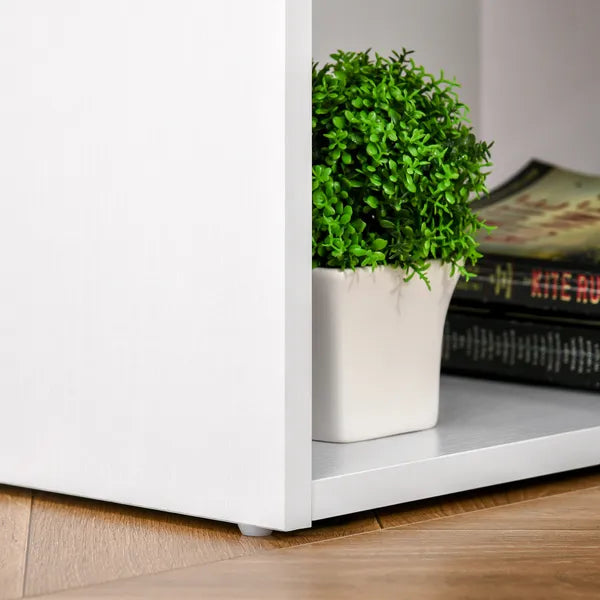HOMCOM 47" Home Office Desk, Modern Desk with Storage with 3 Drawer and Storage Shelf, White - product image 9