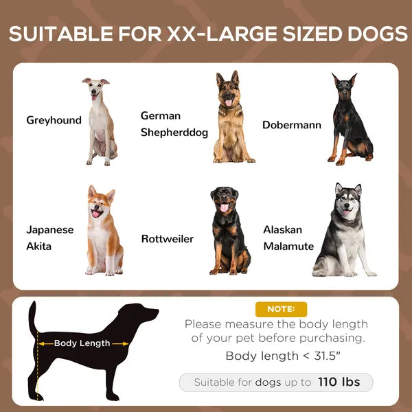 48" x 36" Elevated Portable Dog Cot Cooling Pet Bed with UV Protection Canopy Shade, Coffee - product image 4