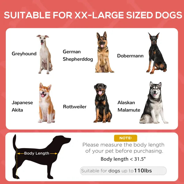 PawHut 48" x 36" Elevated Portable Dog Cot Cooling Pet Bed with UV Protection Canopy Shade, Red - product image 4
