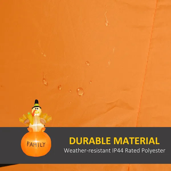 4.9 Ft Inflatable Thanksgiving Turkey, Blow Up LED Display for Garden Indoor Outdoor - product image 5
