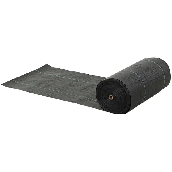 Outsunny 4 Ft x 300 Ft Weed Barrier Landscape Fabric, 5oz Heavy Duty Woven Weed Control Fabric for Landscaping - product image 1