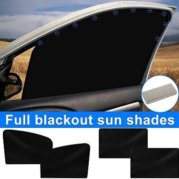 4 Pack Magnetic Car Window Sun Shades UV Mesh Covers - product view 6