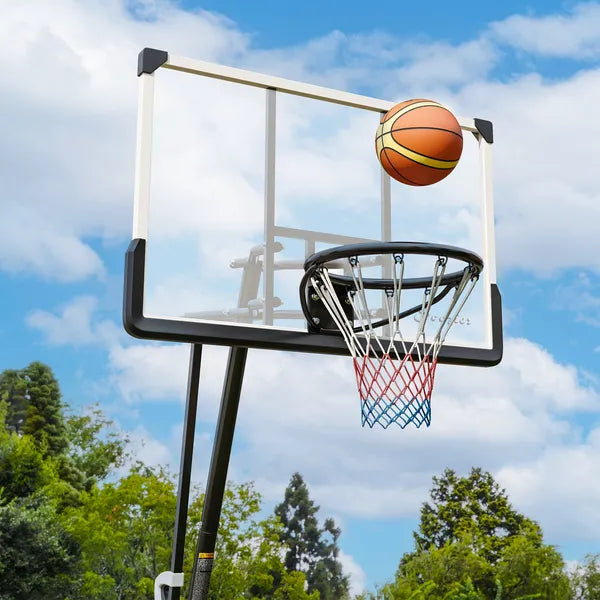 Soozier 5-10' Basketball Stand, Freestanding Basketball System with 44" Shatterproof Backboard, Rebound System and Wheels - product image 9