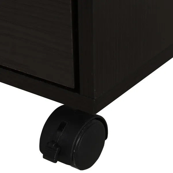 HOMCOM 5 Drawer File Cabinet Storage Organizer Filing Cabinet with Nordic Minimalist Modern Style and Wheels, Brown - product image 15