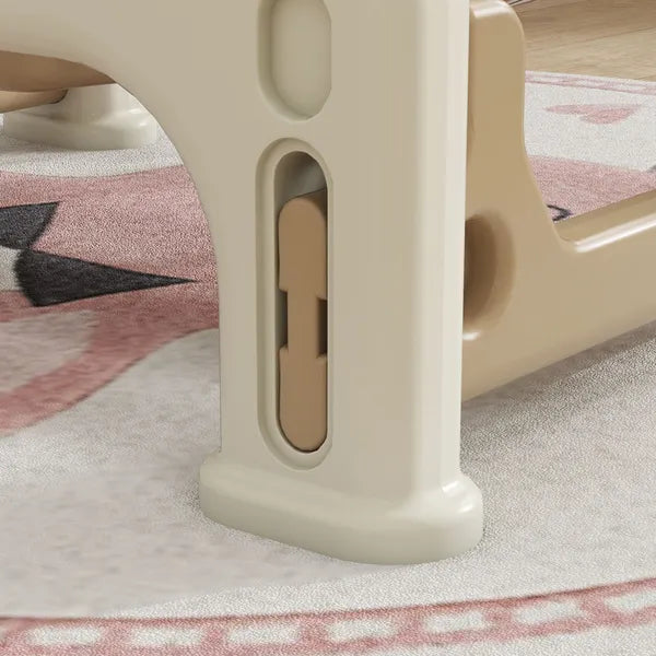 5 in 1 Rocking Horse for Toddlers 1-6 Years with Detachable Balance Board, Push Handle, Footrest, Cream White - product image 9