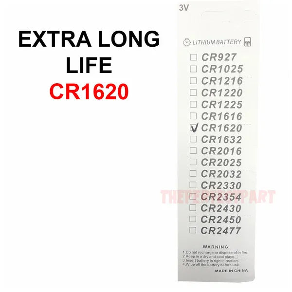 5 Pack CR1620 3V Lithium Coin Cell Batteries - product view 4