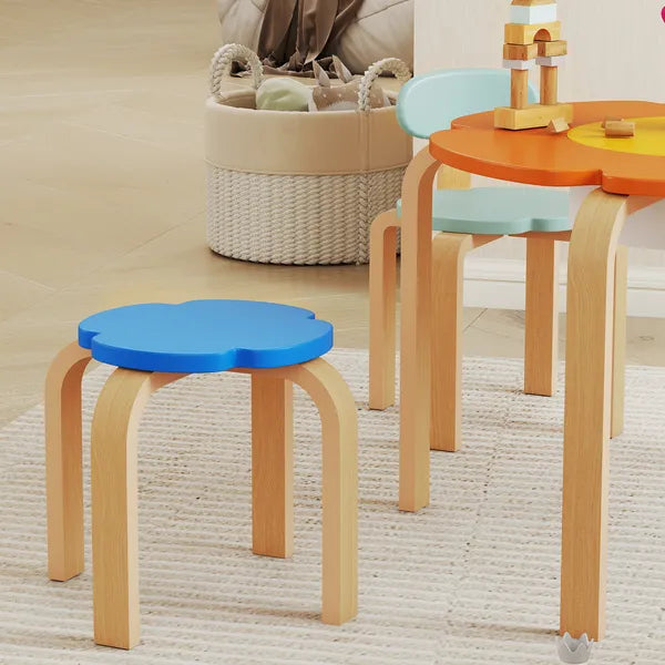 5 Piece Kids Table and Chairs Set, Toddler Table and Chair Set with Built-in Storage, for Nursery, Living Room, Playroom - product image 9