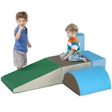 5-Piece Soft Foam Play Equipment for Toddlers, Colorful Crawl and Climb Activity Playset - product image 1
