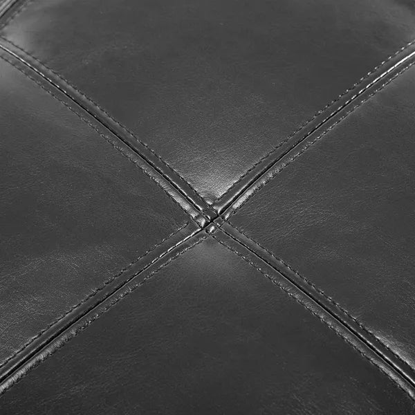 HOMCOM 51" Large Black Storage Ottoman, Rectangular Tufted Faux Leather for Living Room, Entryway, Bedroom - product image 8