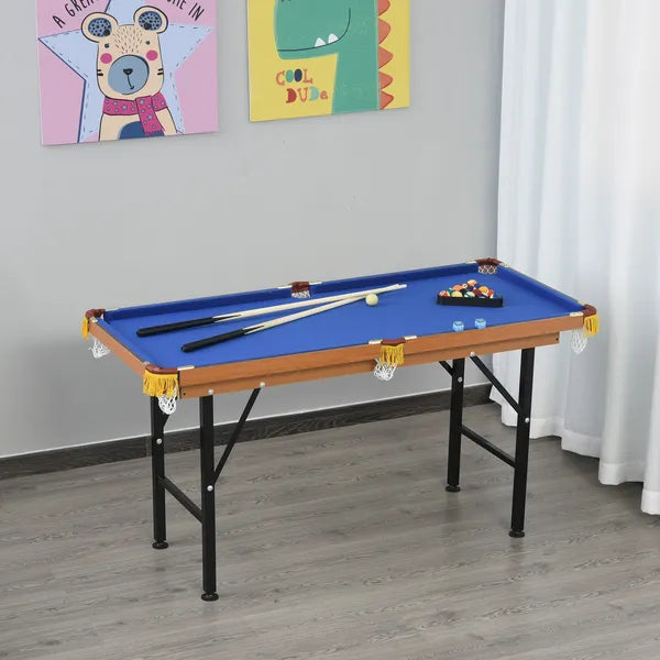 HOMCOM 55'' Portable Folding Billiards Table Game Pool Table for Kids Adults With Cues, Ball, Rack, Brush, Chalk - product image 10