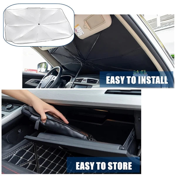 57 Inch Foldable Windshield Sun Shade Umbrella 57 x 31 Inch - product view 19