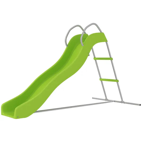 5.7FT Outdoor Slide for Kids Ages 3-8, Climbing Step Ladder, Playground Equipment for Backyard, Garden, Green - product image 1