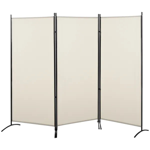 HOMCOM 6 ft 3-Panel Room Divider, Privacy Screen, Folding, Beige, Indoor Use - product image 11