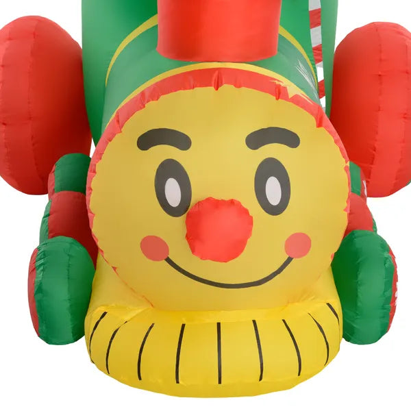 6 ft Inflatable Christmas Train with White LED Lights for Indoor Outdoor Decor - product image 9