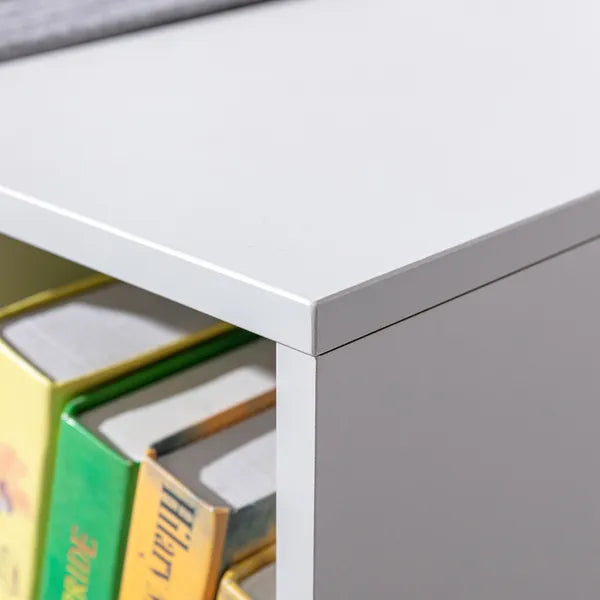 6-Cube Kids Bookcase with Reading Nook, Toddler Storage Cabinet Shelf with Seat Cushion for Playroom Bedroom, 40.5"x12"x23.5", Gray - product image 8