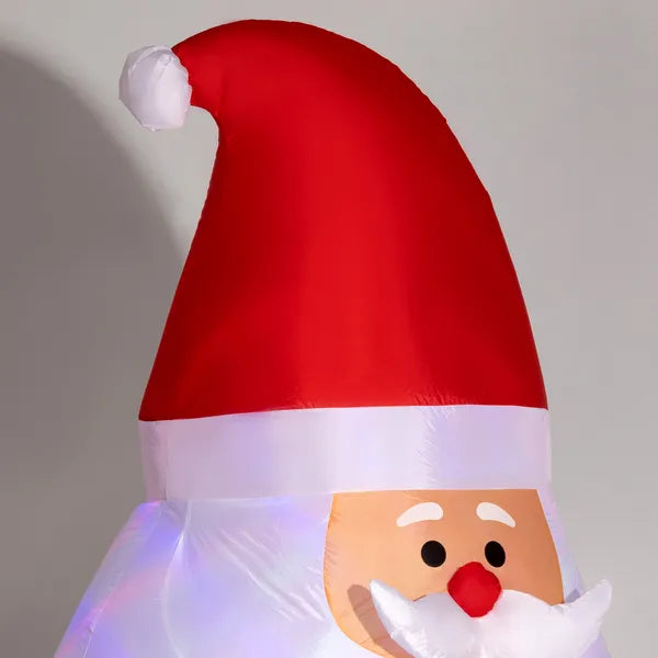 6 ft Inflatable Santas, Blow-Up Christmas Decor with Rotating Magic Ball Light, Claus for Outdoor Yard, Garden Party - product image 9
