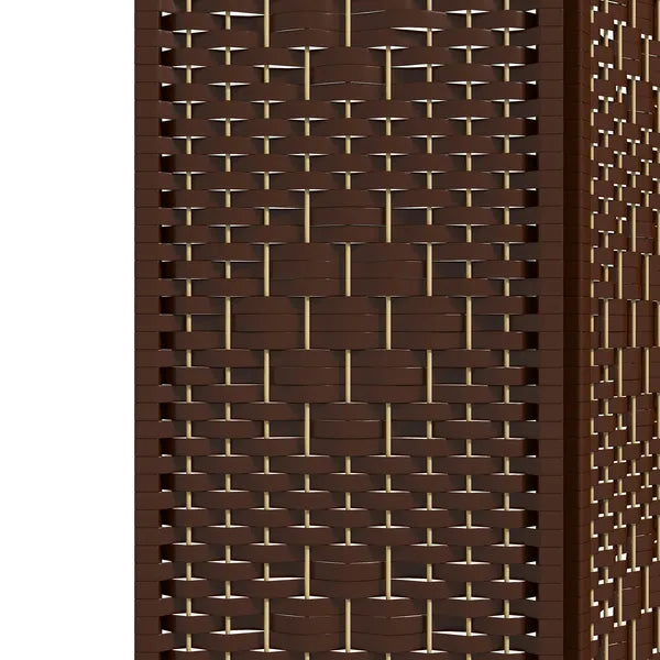 HOMCOM 6-Panel Folding Privacy Screen, Brown Wave Fiber, Lightweight, for Home Office - product image 8