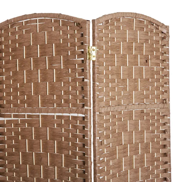 HOMCOM 6 Panel Wicker Room Divider 6 ft Tall Privacy Screen Natural - product image 7