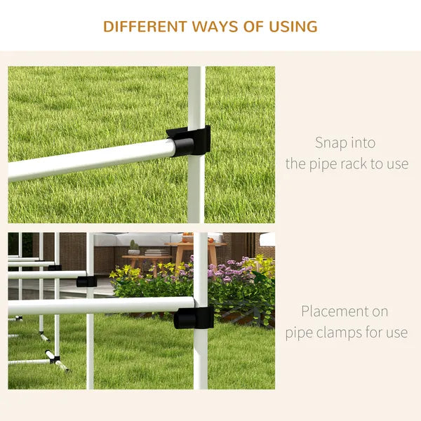 6 Piece Dog Agility Set with Adjustable Height Jump Bars, Carry Bag, Displacing Top Bar, White - product image 8