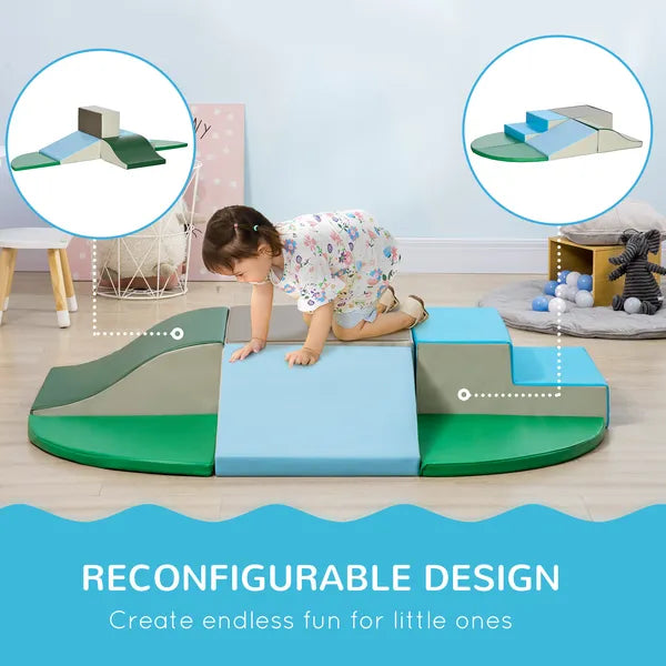 6-Pieces Foam Climbing Blocks for Toddlers 1-3 Years, Soft Play Set for Climb and Crawl, Contemporary - product image 6