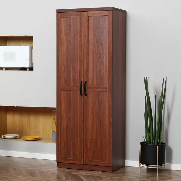 HOMCOM 63" 2-Door Kitchen Pantry Storage Cabinet with 5-Tier Shelving and 2 Adjustable Shelves for Dining Room, Brown - product image 11