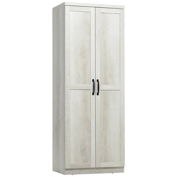 HOMCOM 63 Inch Kitchen Pantry Cabinet Storage with 5-Tier Shelving 2 Adjustable Shelves, Antique White - product image 1
