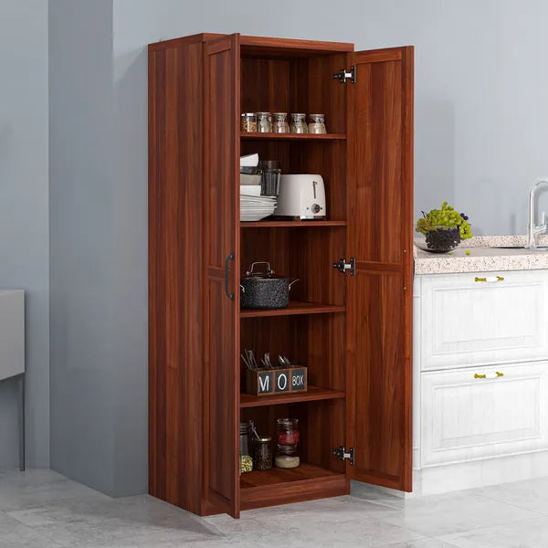 HOMCOM 63 Inch Kitchen Pantry Storage Cabinet with Doors and Shelves, Tall Kitchen Cabinet with 2 Doors and 5-tier Shelving - product image 10