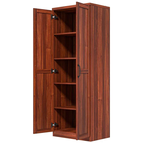 HOMCOM 63 Inch Kitchen Pantry Storage Cabinet with Doors and Shelves, Tall Kitchen Cabinet with 2 Doors and 5-tier Shelving - product image 11