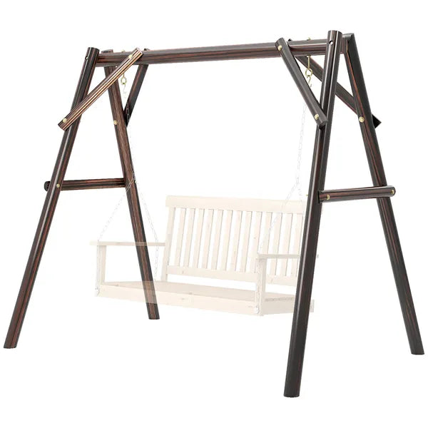 Outsunny 660 lbs Porch Swing Frame, A-Frame Hanging Chair Stand Only for DIY Painting, Swing Chair Stand for Backyard, Patio - product image 1