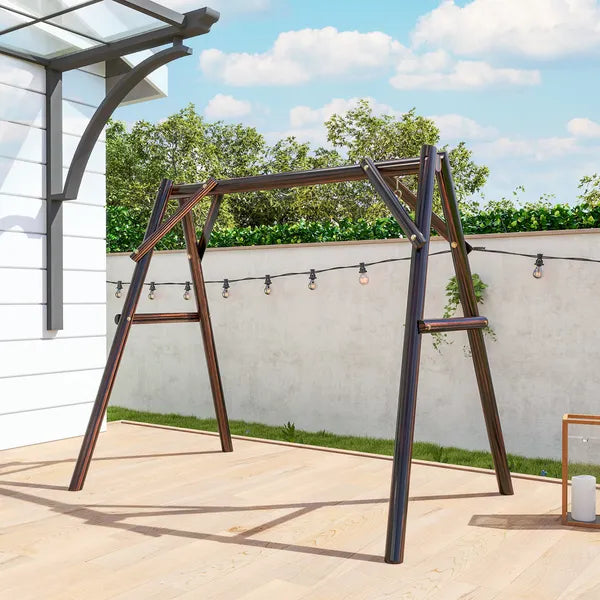 Outsunny 660 lbs Porch Swing Frame, A-Frame Hanging Chair Stand Only for DIY Painting, Swing Chair Stand for Backyard, Patio - product image 7