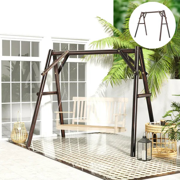 Outsunny 660 lbs Porch Swing Frame, A-Frame Hanging Chair Stand Only for DIY Painting, Swing Chair Stand for Backyard, Patio - product image 9