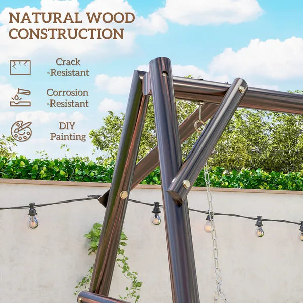 Outsunny 660 lbs Porch Swing Frame, A-Frame Hanging Chair Stand Only for DIY Painting, Swing Chair Stand for Backyard, Patio - product image 6