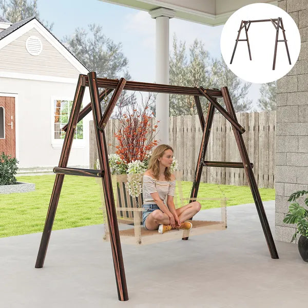 Outsunny 660 lbs Porch Swing Frame, A-Frame Hanging Chair Stand Only for DIY Painting, Swing Chair Stand for Backyard, Patio - product image 10