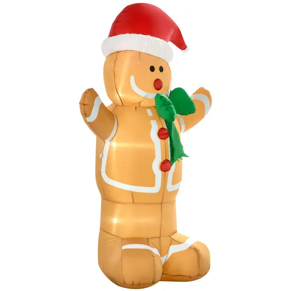 HOMCOM 6ft Christmas Inflatable Gingerbread Man, Outdoor Blow-Up Yard Decoration with LED Lights Display - product image 11