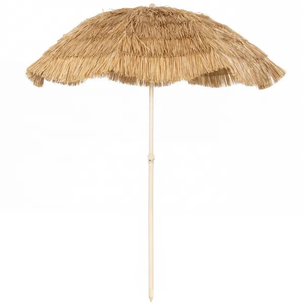 Outsunny 6 Ft Tiki Umbrella, Outdoor Hawaiian Style Patio Umbrella with 8 Ribs, Carry Bag, Outdoor Tiki Bar, Tropical Palapa - product image 1