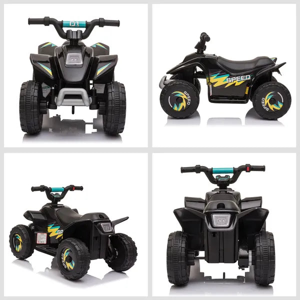 6V Kids ATV Ride-On 4-Wheeler Electric Quad Battery Powered Vehicle with Forward Reverse Switch Black - product image 8