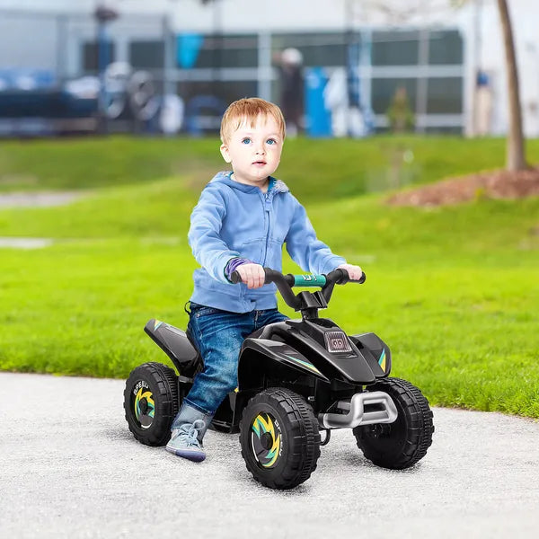 6V Kids ATV Ride-On 4-Wheeler Electric Quad Battery Powered Vehicle with Forward Reverse Switch Black - product image 2