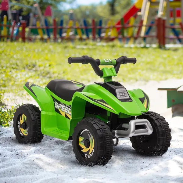 Aosom 6V Kids ATV Ride-On Electric Quad Battery Powered Vehicle with Forward Reverse Switch for Toddlers Green - product image 2