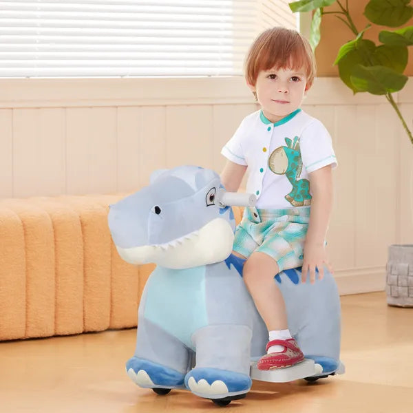 6V Kids Electric Ride on Animal Tyrannosaurus with Music Forward for Aged 18-36 Months, Blue - product image 2
